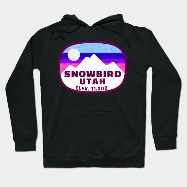 Ski Snowbird Utah Skiing Winter Sports Snowboarding Hoodie by TravelTime